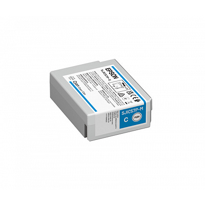 Epson SJIC57P-C C13T58J240 pro ColorWorks, azurová (cyan) originální cartridge