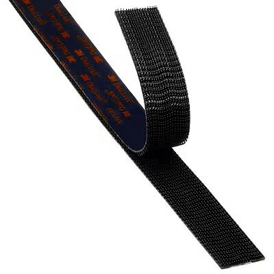 3M Dual-Lock™ SJ3550CF, černý zip, čiré lepidlo (38 hlaviček/cm2) 25 mm - metráž (1dm=10cm)