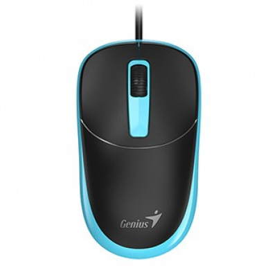 Myš drátová, Genius DX-123, černo-modrá, optická, 1200DPI