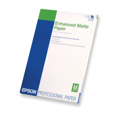 Epson C13S041718 Enhanced Matte Paper, bílá, 250, ks C13S041718, pro inkoustové tiskárny, 210x297mm (A4), 