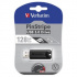 Verbatim 49319 Store N Go PinStripe, USB flask disk, USB A 3.0, 128GB, s výsuvným konektorem, černý