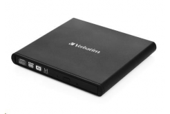 VERBATIM externí mechanika DVD-RW Rewriter USB 2.0 Black + NERO