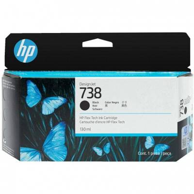 HP 738 498N4A černá (black) originální cartridge