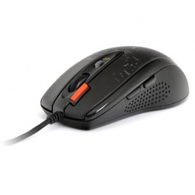 A4Tech Myš F5, 3000DPI, optická, 7tl., drátová USB, černá, herní, V-Track, paměť 160kB