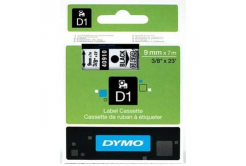 Dymo D1 40910, S0720670, 9mm x 7m, černý tisk / průhledný podklad, originální páska