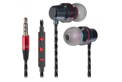 Defender Tanto, sluchátka s mikrofonem, ovládání hlasitosti, černá, 2.0, špuntová, 3.5 mm jack