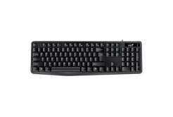 Genius KB-117 COPILOT, klávesnice CZ/SK, klasická, voděodolná typ drátová (USB), černá, ne