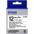 Epson LabelWorks LK-4WBW C53S654016 12mm x 9m, černý tisk / bílý podklad, silně lepicí, originální páska