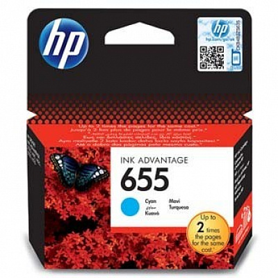HP 655 CZ110AE azurová (cyan) originální cartridge, po expiraci