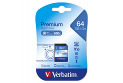 Verbatim 44024 microSDXC Flash Card, paměťová karta, SDXC, 64GB