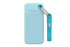 SSD Externí Verbatim Pocket SSD letní edice, 32324, 1000GB, polární modrý, obsahuje 2x gumový kryt(černý a polární modrý), USB C