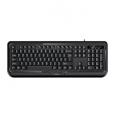 Genius KB-118 II, klávesnice CZ/SK, klasická, voděodolná typ drátová (PS/2), černá