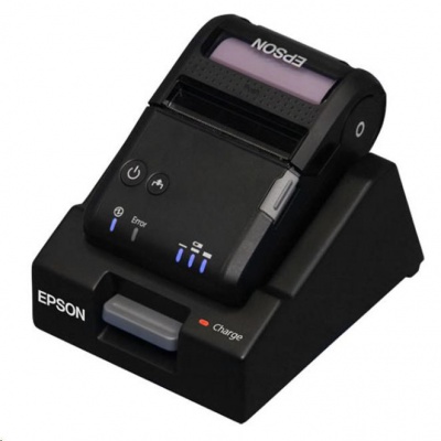 Epson TM-P20 C31CE14021 mobilní tiskárna 58mm, Wifi, základna, černá, odthovací lišta, se zdrojem
