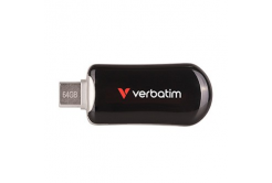 Verbatim 30224 Plectra, USB flask disk, USB C, 64GB, černý