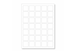 Samolepicí etikety 30 x 30 mm, 54 etiket, A4, 100 listů