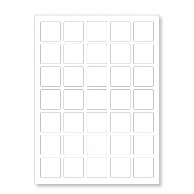 Samolepicí etikety 30 x 30 mm, 54 etiket, A4, 100 listů