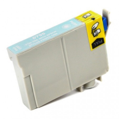 Epson T0795 světle azurová (light cyan) kompatibilní cartridge