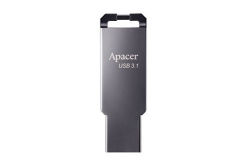 Apacer USB flash disk, USB 3.0, 64GB, AH360, stříbrný, AP64GAH360A-1, s poutkem