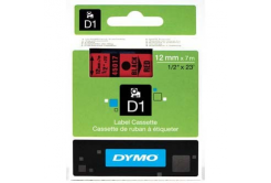 Dymo D1 45017, S0720570, 12mm x 7m, černý tisk / červený podklad, originální páska