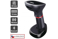 Virtuos EHE0003 CCD 2D čtečka HW-855A, bezdrátová, základna, USB, černá