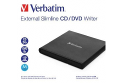 VERBATIM externí mechanika Slimline CD/DVD Writer USB - without NERO