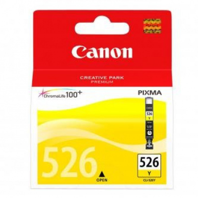 Canon originální ink blistr s ochranou, CLI526Y, yellow, 9ml, 4543B006, Canon Pixma MG5150, MG52
