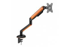 Powerton ERGO VISTA Polohovatelný držák pro monitor, černý, 2-9KG, svorka, 17"- 32", 75x75/100x100