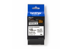 Brother TZ-S241 / TZe-S241, 18mm x 8m, černý tisk/bílý podklad, originální páska