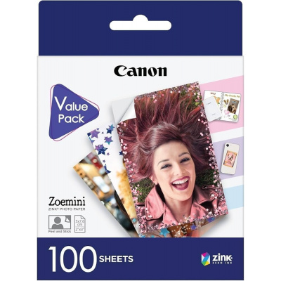 Canon 6135C003 ZINK Photo Paper, lesklý, bílý, 5x7,6cm, 2x3", 100 ks, termální, fotopapír