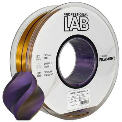Professional Lab FG-P108-E1, 3D filament, PLA Tri Color, Black Gold Purple, 1kg, 1,75mm