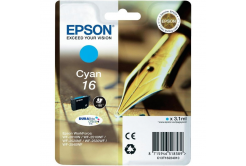 Epson T16224022, T162240 azurová (cyan) originální cartridge