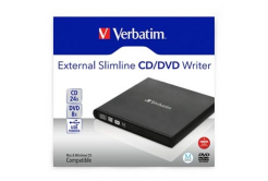 Verbatim 98938, externí CD/DVD mechanika, rychlost CD(24x) DVD (8x) technologie MDISC (tm)