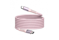 Verbatim 31853 USB kabel, USB C + USB C, 60W, 1.2m, magnetický, box, růžový
