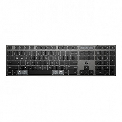 HP 725 Capacitor Wireless Keyboard klávesnice bezdrátová CZ, černá Napájeno superkondenzátorem, nabíjecí