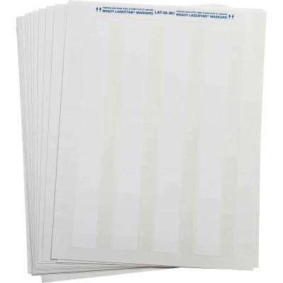 Brady LAT-56-361-2.5 / 089401, LaserTab Laser Printable Labels, 15.24 mm x 41.28 mm