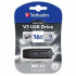 Verbatim 49172 Store N Go V3, USB flask disk, USB A 3.0, 16GB, s výsuvným konektorem, černý