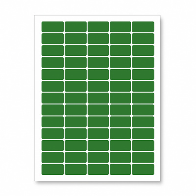 Samolepicí etikety 38 x 21,2 mm, 65 etiket, A4, 20 listů, zelené