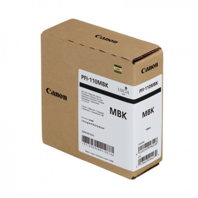 Canon PFI110MBK 2363C001 matná černá (matt black) originální inkoustová cartridge