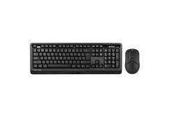 A4Tech FG1012, Sada klávesnice s bezdrátovou optickou myší, AA, CZ, klasická, 2.4 [Ghz], bezdrátová, černá