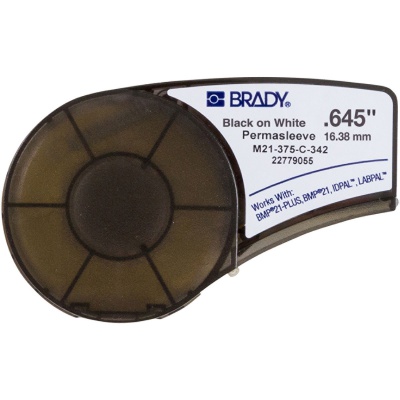 Brady M21-375-C-342 / 110926, PermaSleeve Heat-shrink Polyolefin Sleeve, 16.40 mm x 2.10 m
