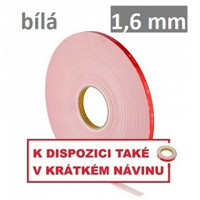 3M VHB™ LSE-160WF Oboustranně silně lepicí páska na LSE plasty, tl. 1,6 mm 12 mm x 3 m