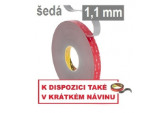 3M VHB™ GPH-110GF Oboustranně silně lepicí páska, tl. 1,1 mm 19 mm x 3 m