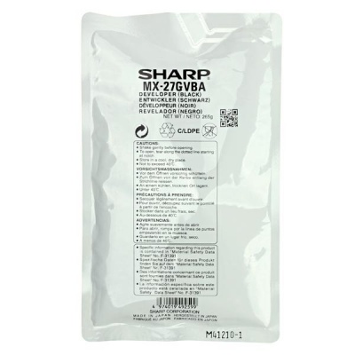 Sharp originální developer MX-27GVBA, black, 100000str., Sharp MX-2300N,2700N,3501,MX-2300, 2700,MX-350XN, 450XN