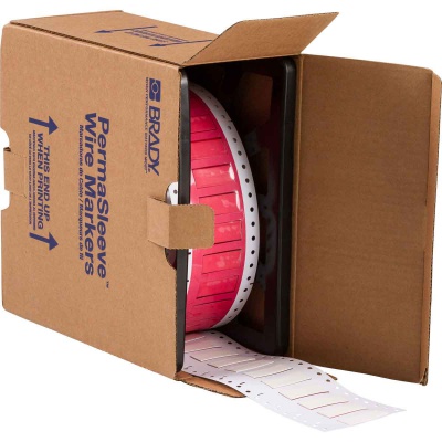 Brady HX-375-150-WT / 117082, PermaSleeve Heatex Marking Sleeves, 38.10 mm x 16.40 mm