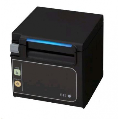 Seiko RP-E11 22450061 pokladní tiskárna, řezačka, Přední výstup, Ethernet, černá