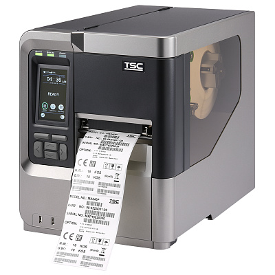 TSC MX240P 99-151A001-7ALF TT, tiskárna štítků, 8 dots/mm (203 dpi), rewind, RTC, display, USB, RS232, Ethernet, TSPL-EZ, kit (USB)