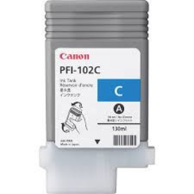 Canon PFI-102C, 0896B001 azurová (cyan) originální cartridge