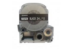 Epson LC-SD24KW, 24mm x 8m, bílý tisk / černý podklad, kompatibilní páska
