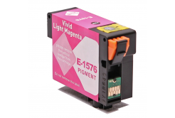 Epson T1576 světle purpurová (light magenta) kompatibilní cartridge