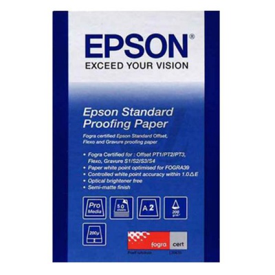 Epson S045006 Standard Proofing Paper, foto papír, polomatný, bílý, A2, 205 g/m2, 50 ks, S045006, in